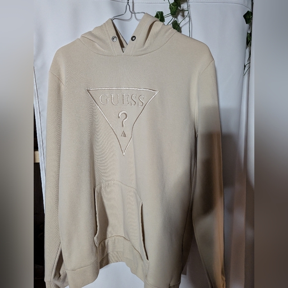 Guess Tops - GUESS Women's Beige Hoodie
